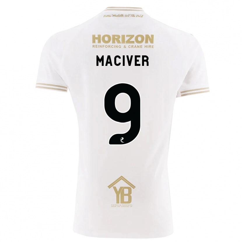 Danxen Kinderen Ross Maciver #9 Tarwe Wit Uitshirt Uittenue 2026/27 T-Shirt