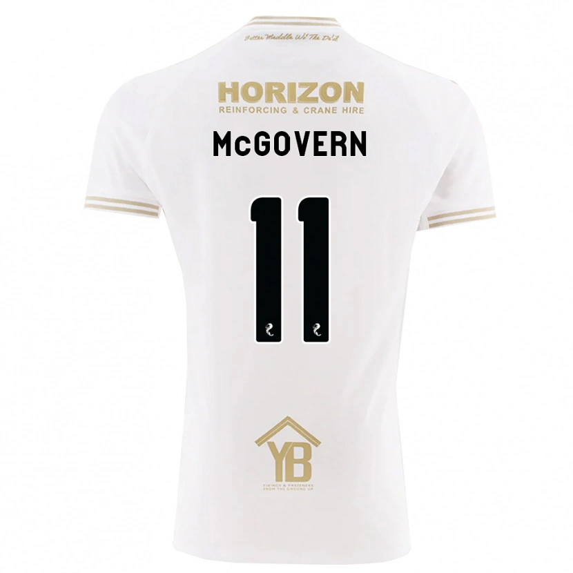 Danxen Kinderen Paul Mcgovern #11 Tarwe Wit Uitshirt Uittenue 2026/27 T-Shirt