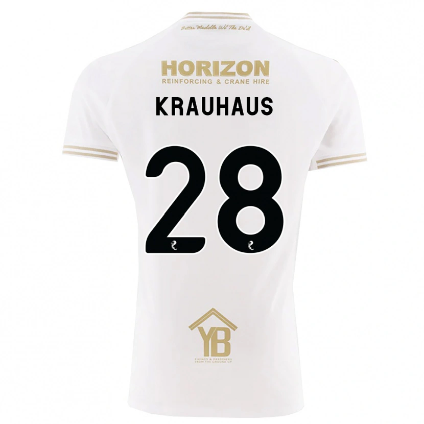 Danxen Kinderen Ben Krauhaus #28 Tarwe Wit Uitshirt Uittenue 2026/27 T-Shirt