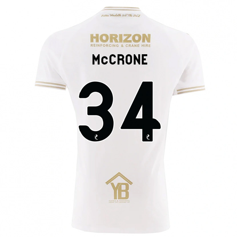Danxen Kinderen Caelan Mccrone #34 Tarwe Wit Uitshirt Uittenue 2026/27 T-Shirt