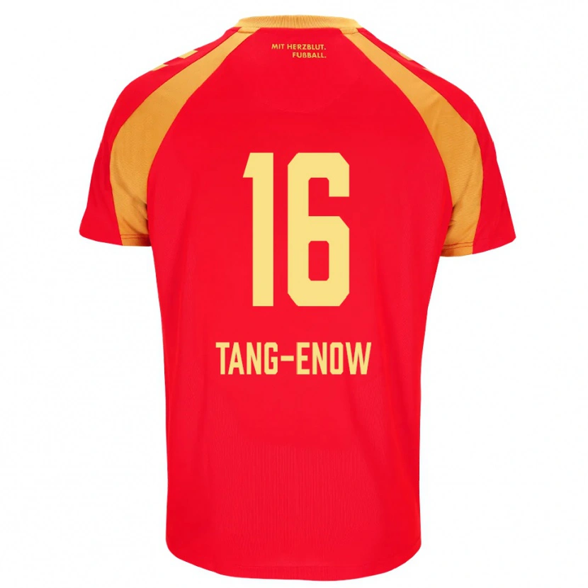 Danxen Kinderen Jason Tang-Enow #16 Rood Oranje Zwart Uitshirt Uittenue 2026/27 T-Shirt