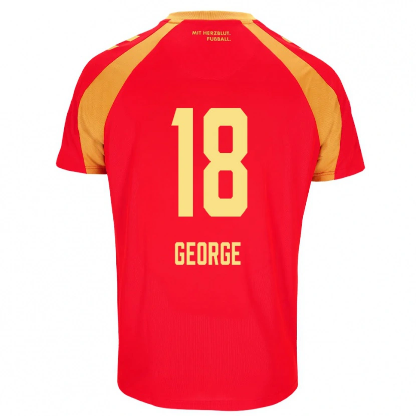 Danxen Kinderen Kayonte Kaheim Karim George #18 Rood Oranje Zwart Uitshirt Uittenue 2026/27 T-Shirt