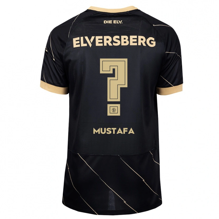 Danxen Kinderen Valdrin Mustafa #0 Zwart Bruin Uitshirt Uittenue 2026/27 T-Shirt