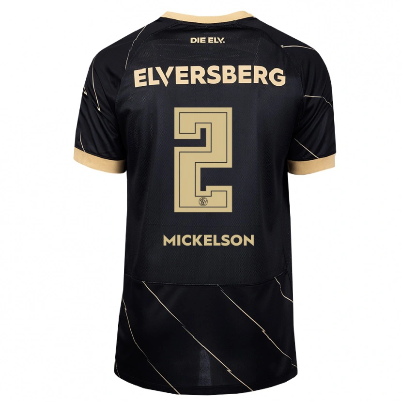 Danxen Kinderen Nicholas Mickelson #2 Zwart Bruin Uitshirt Uittenue 2026/27 T-Shirt