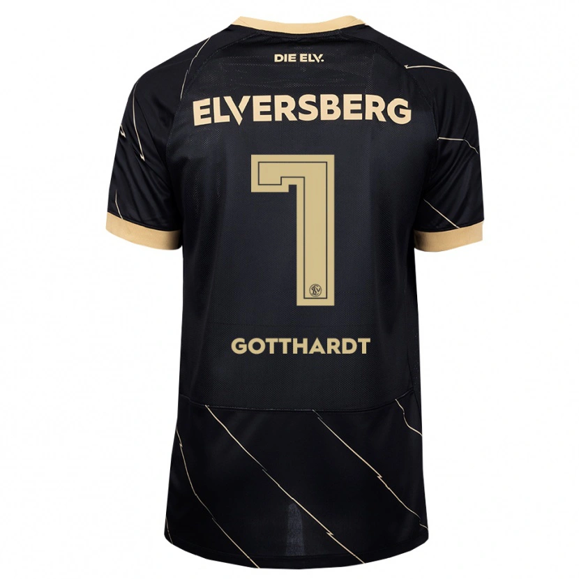 Danxen Kinderen Tim Gotthardt #7 Zwart Bruin Uitshirt Uittenue 2026/27 T-Shirt