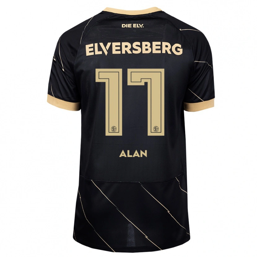 Danxen Kinderen Alan Rodriguez #17 Zwart Bruin Uitshirt Uittenue 2026/27 T-Shirt