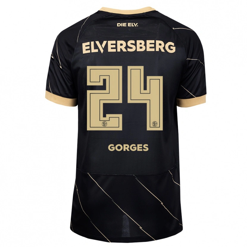 Danxen Kinderen Nils Gorges #24 Zwart Bruin Uitshirt Uittenue 2026/27 T-Shirt