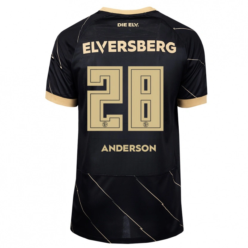 Danxen Kinderen Mira Anderson #28 Zwart Bruin Uitshirt Uittenue 2026/27 T-Shirt