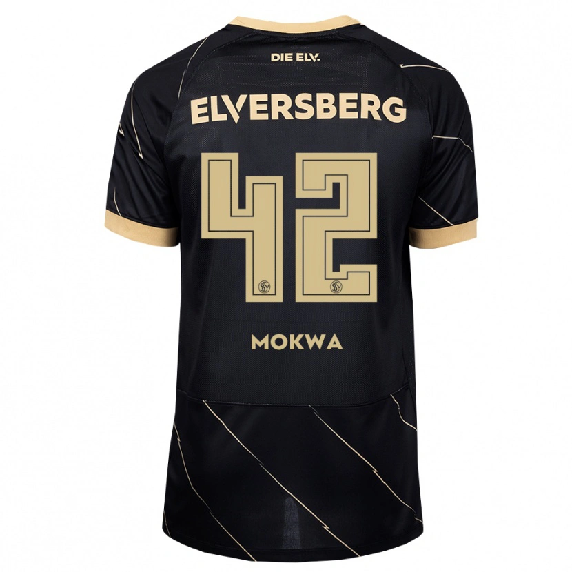 Danxen Kinderen David Mokwa #42 Zwart Bruin Uitshirt Uittenue 2026/27 T-Shirt