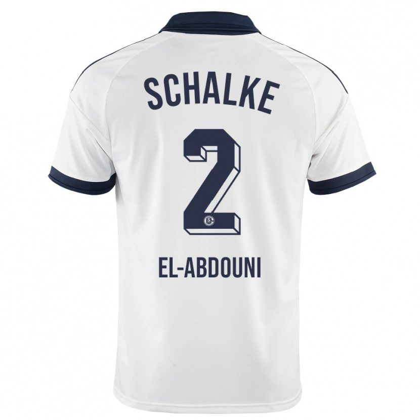 Danxen Kinderen Amir El-Abdouni #2 Zwart Wit Uitshirt Uittenue 2026/27 T-Shirt