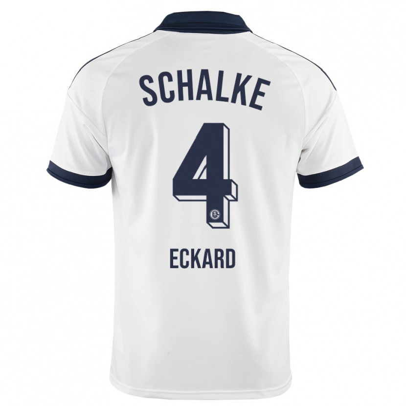 Danxen Kinderen Jonas Eckard #4 Zwart Wit Uitshirt Uittenue 2026/27 T-Shirt