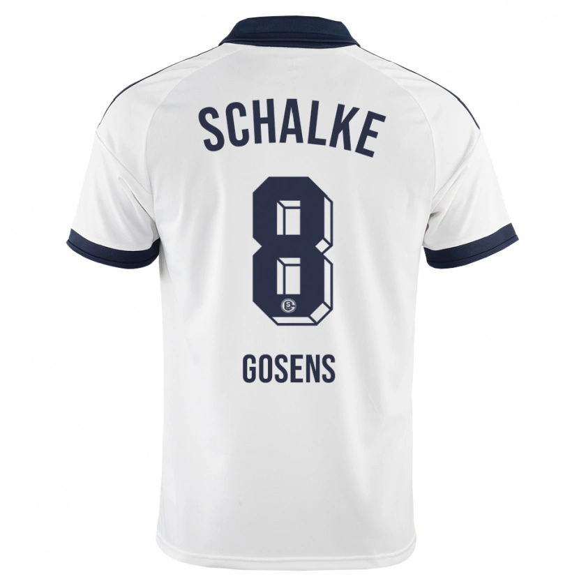 Danxen Kinderen Robin Gosens #8 Zwart Wit Uitshirt Uittenue 2026/27 T-Shirt