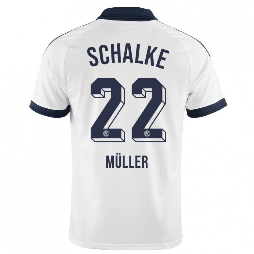 Danxen Kinderen Kevin Müller #22 Zwart Wit Uitshirt Uittenue 2026/27 T-Shirt