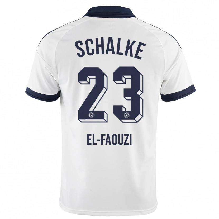Danxen Kinderen Soufiane El-Faouzi #23 Zwart Wit Uitshirt Uittenue 2026/27 T-Shirt