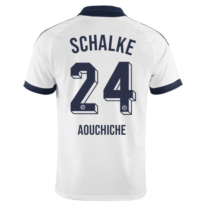 Danxen Kinderen Adil Aouchiche #24 Zwart Wit Uitshirt Uittenue 2026/27 T-Shirt