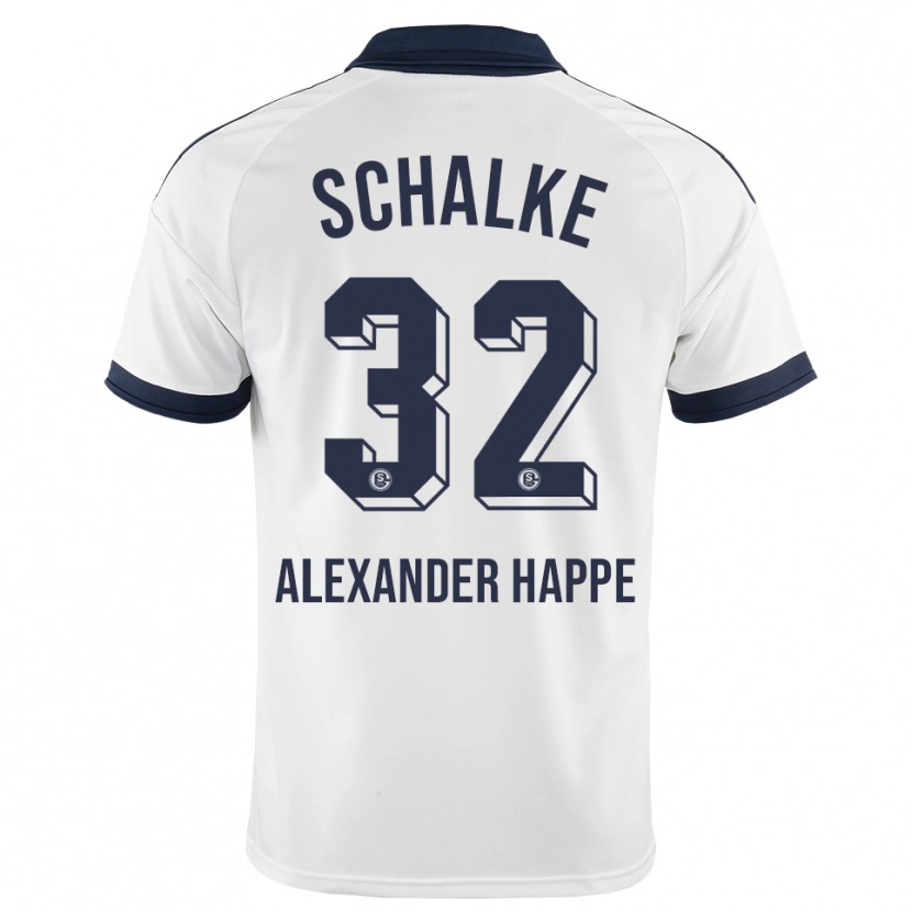 Danxen Kinderen Luca Alexander Happe #32 Zwart Wit Uitshirt Uittenue 2026/27 T-Shirt