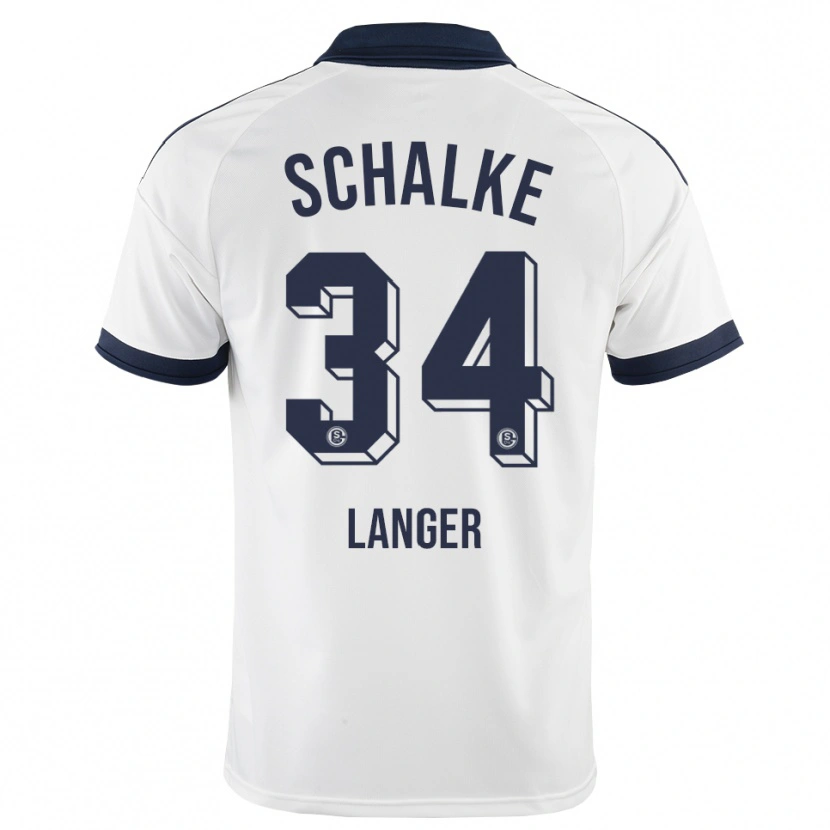 Danxen Kinderen Michael Langer #34 Zwart Wit Uitshirt Uittenue 2026/27 T-Shirt