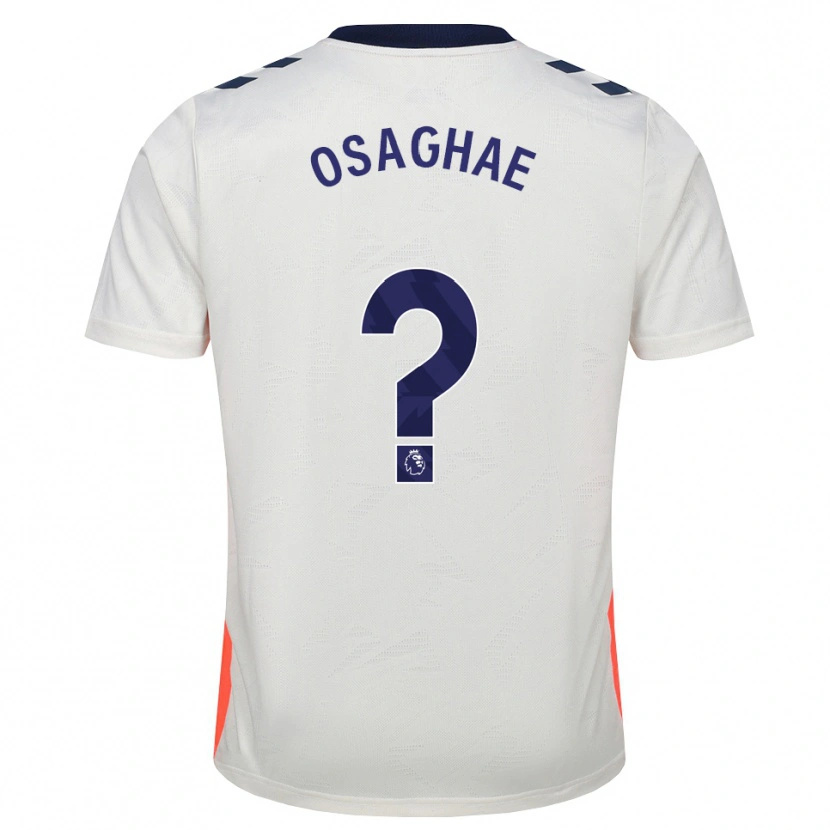 Danxen Kinderen Leon Osaghae #0 Wit Oranje Koninklijk Blauw Uitshirt Uittenue 2026/27 T-Shirt