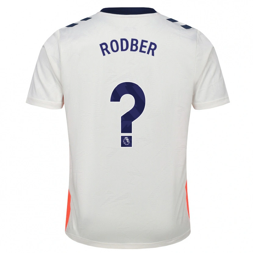 Danxen Kinderen Samuel Rodber #0 Wit Oranje Koninklijk Blauw Uitshirt Uittenue 2026/27 T-Shirt