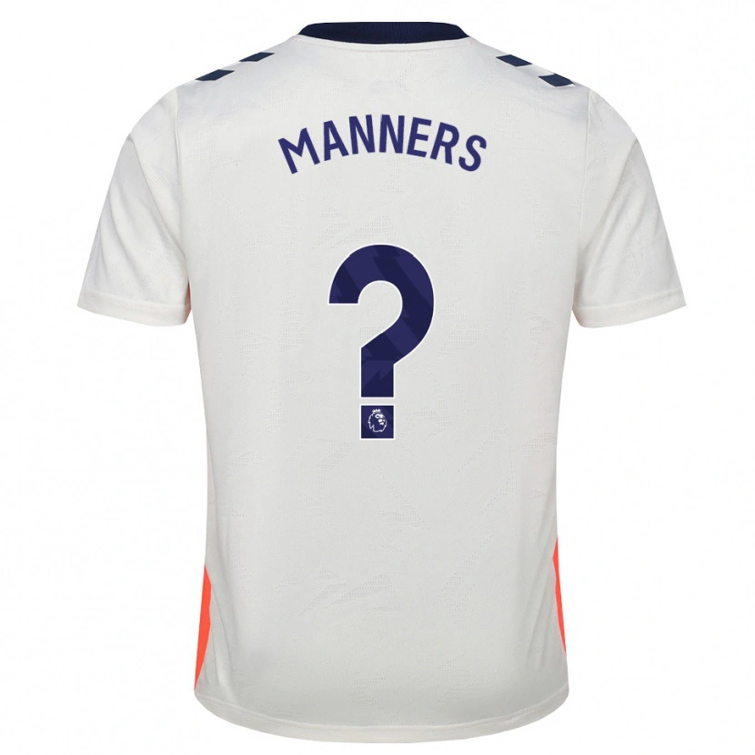 Danxen Kinderen Charlie Manners #0 Wit Oranje Koninklijk Blauw Uitshirt Uittenue 2026/27 T-Shirt