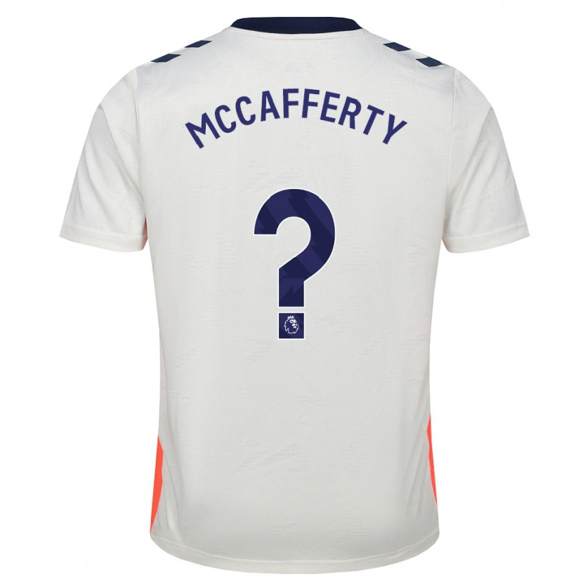 Danxen Kinderen Lewys Mccafferty #0 Wit Oranje Koninklijk Blauw Uitshirt Uittenue 2026/27 T-Shirt