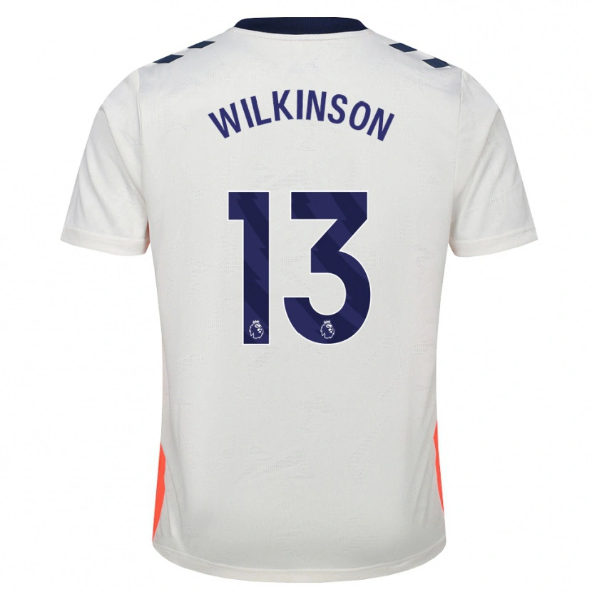 Danxen Kinderen Mitchell Wilkinson #13 Wit Oranje Koninklijk Blauw Uitshirt Uittenue 2026/27 T-Shirt