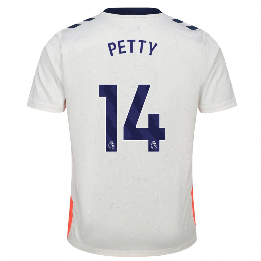 Danxen Kinderen Billy Petty #14 Wit Oranje Koninklijk Blauw Uitshirt Uittenue 2026/27 T-Shirt