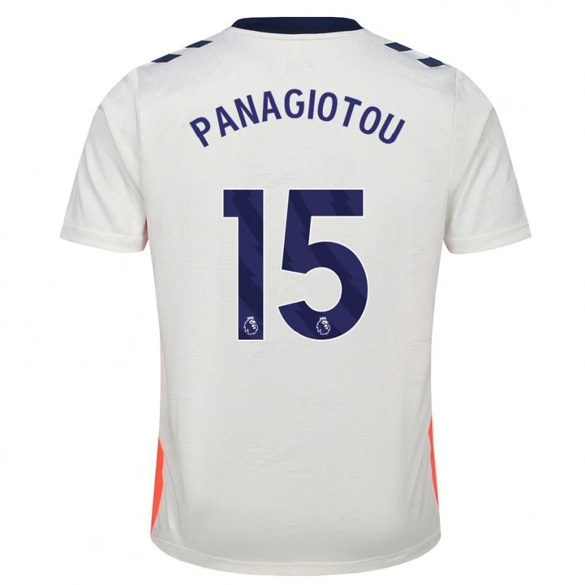 Danxen Kinderen Constantine Panagiotou #15 Wit Oranje Koninklijk Blauw Uitshirt Uittenue 2026/27 T-Shirt