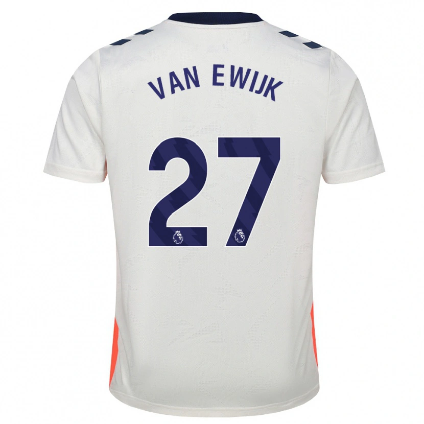 Danxen Kinderen Milan Van Ewijk #27 Wit Oranje Koninklijk Blauw Uitshirt Uittenue 2026/27 T-Shirt