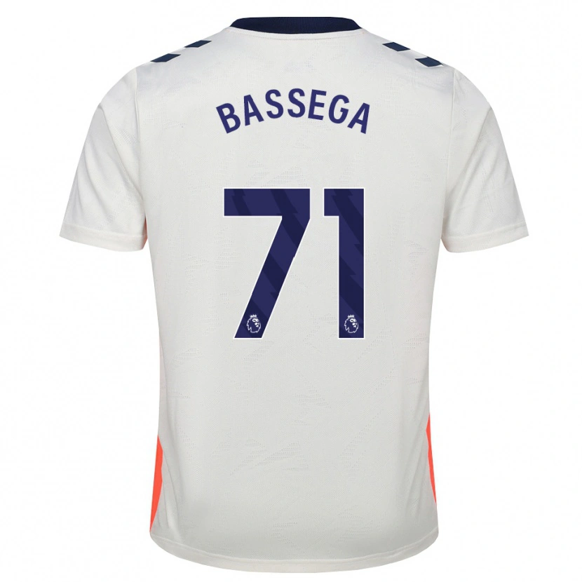 Danxen Kinderen Nsemi Bassega #71 Wit Oranje Koninklijk Blauw Uitshirt Uittenue 2026/27 T-Shirt