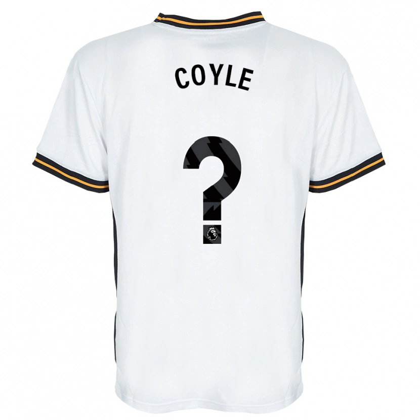 Danxen Kinderen Rocco Coyle #0 Wit Oranje Zwart Uitshirt Uittenue 2026/27 T-Shirt