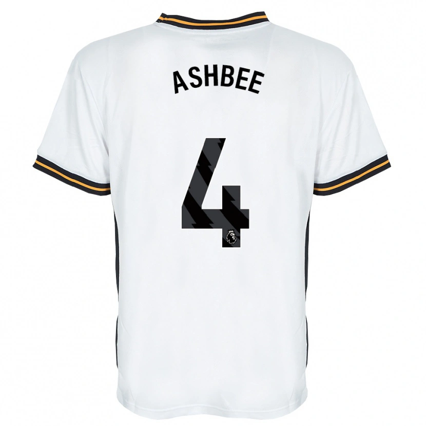 Danxen Kinderen Stanley Ashbee #4 Wit Oranje Zwart Uitshirt Uittenue 2026/27 T-Shirt
