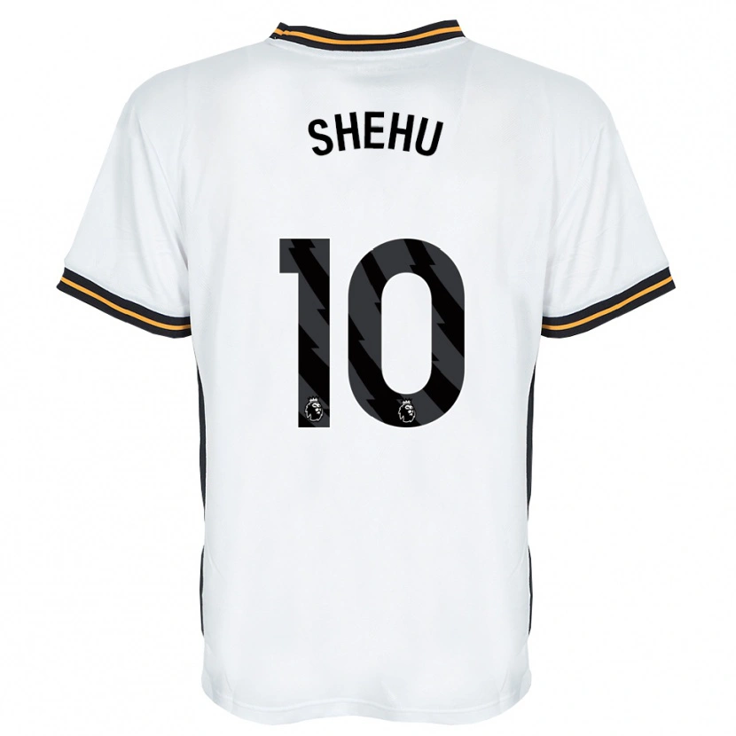 Danxen Kinderen Aidon Shehu #10 Wit Oranje Zwart Uitshirt Uittenue 2026/27 T-Shirt