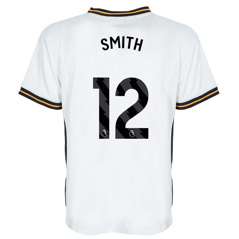 Danxen Kinderen Emily Smith #12 Wit Oranje Zwart Uitshirt Uittenue 2026/27 T-Shirt