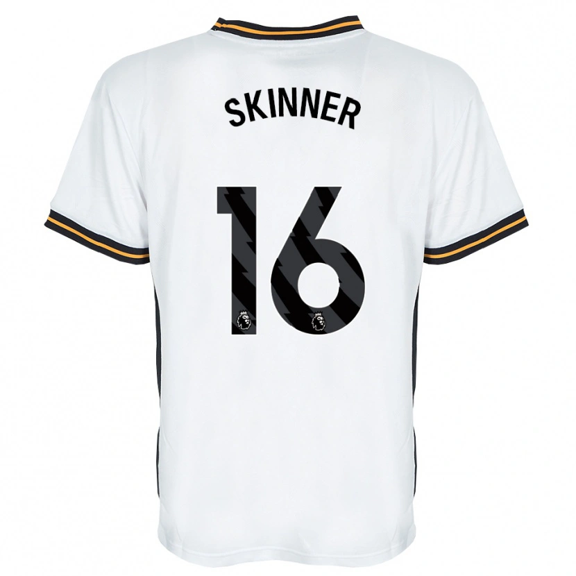 Danxen Kinderen Harley Skinner #16 Wit Oranje Zwart Uitshirt Uittenue 2026/27 T-Shirt