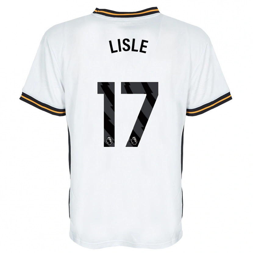 Danxen Kinderen Mary Lisle #17 Wit Oranje Zwart Uitshirt Uittenue 2026/27 T-Shirt