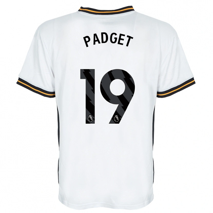 Danxen Kinderen Bethany Padget #19 Wit Oranje Zwart Uitshirt Uittenue 2026/27 T-Shirt