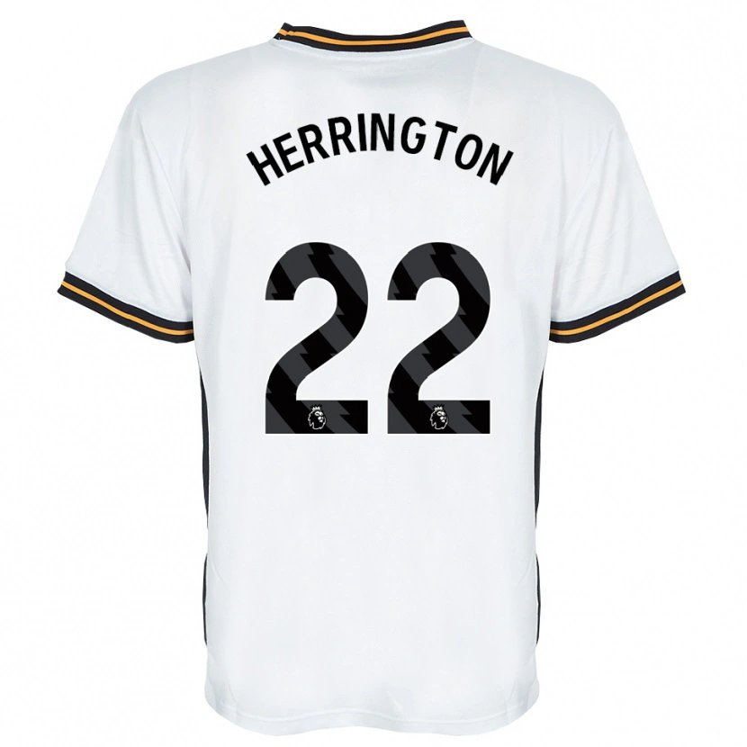 Danxen Kinderen Lucas Herrington #22 Wit Oranje Zwart Uitshirt Uittenue 2026/27 T-Shirt
