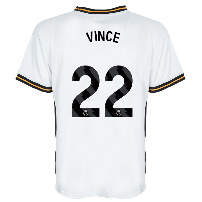 Danxen Kinderen Anna Vince #22 Wit Oranje Zwart Uitshirt Uittenue 2026/27 T-Shirt
