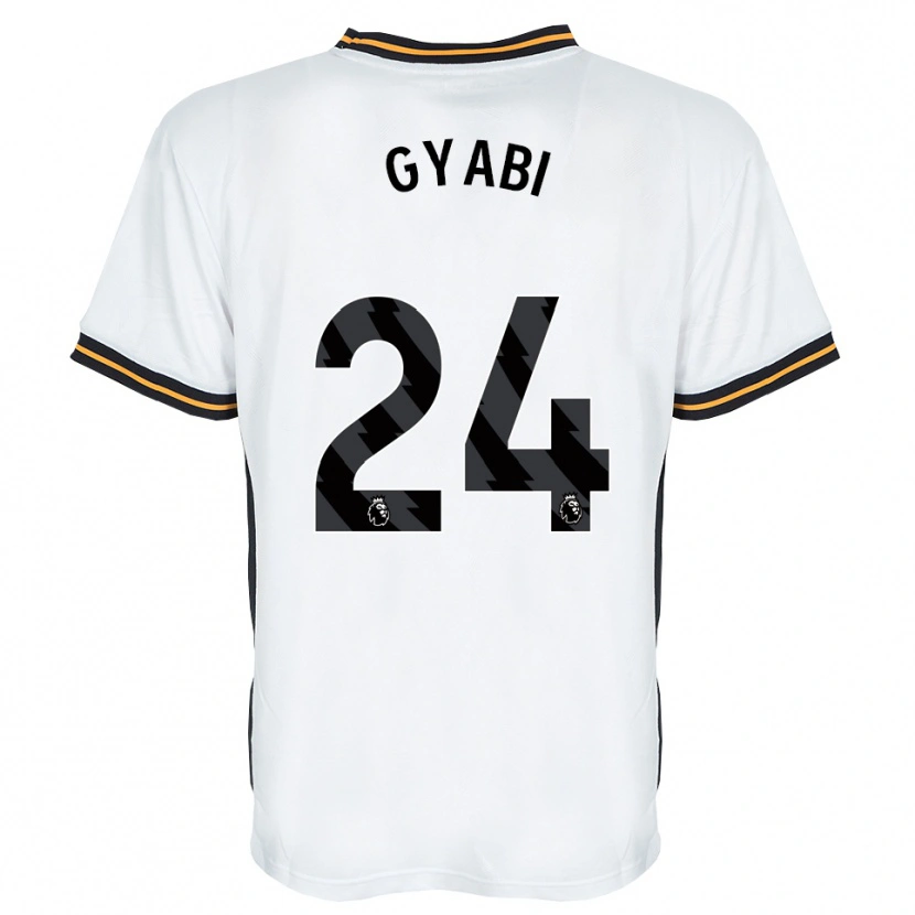 Danxen Kinderen Darko Gyabi #24 Wit Oranje Zwart Uitshirt Uittenue 2026/27 T-Shirt