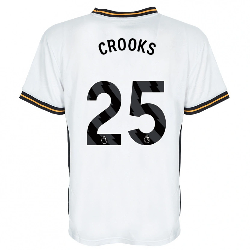 Danxen Kinderen Matt Crooks #25 Wit Oranje Zwart Uitshirt Uittenue 2026/27 T-Shirt