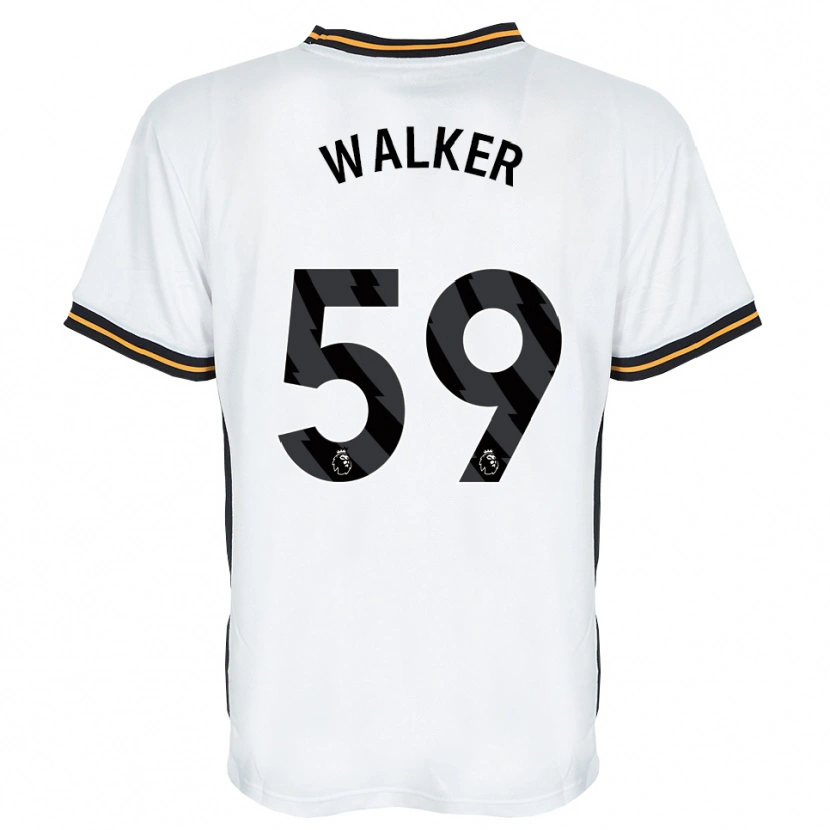 Danxen Kinderen Coist Walker #59 Wit Oranje Zwart Uitshirt Uittenue 2026/27 T-Shirt