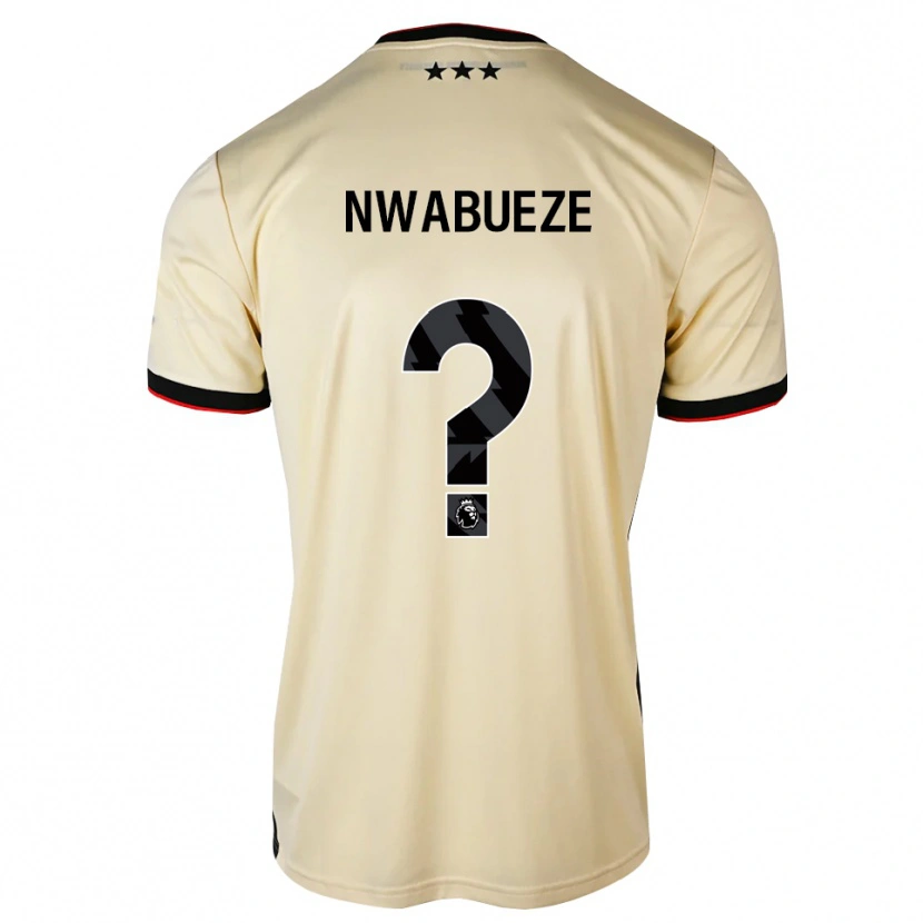 Danxen Kinderen Jesse Nwabueze #0 Lemonchiffon Zwart Rood Uitshirt Uittenue 2026/27 T-Shirt