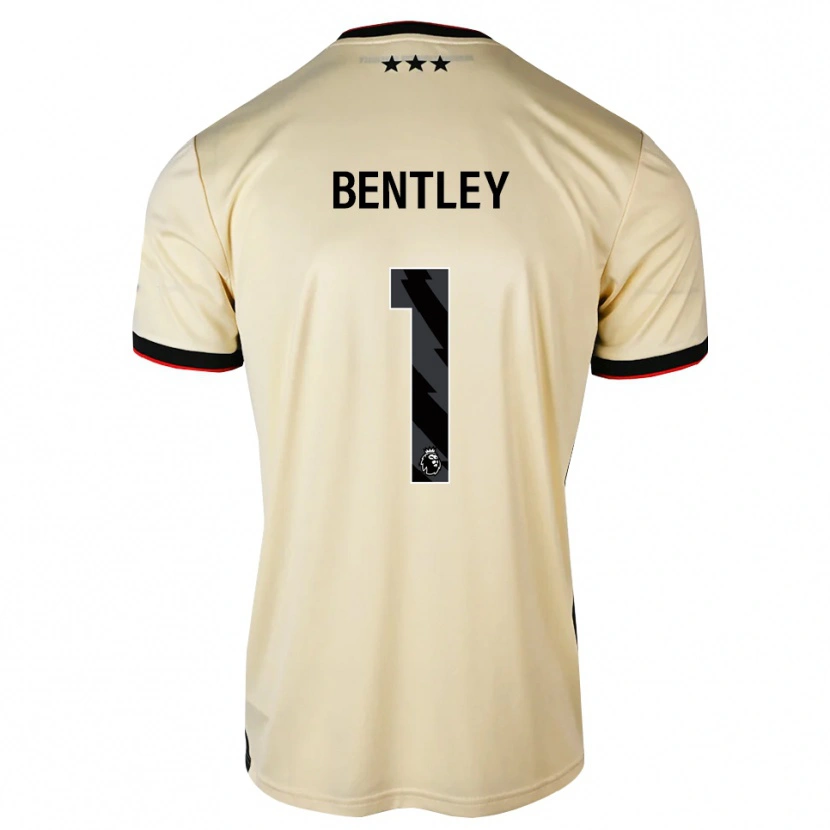 Danxen Kinderen Josh Bentley #1 Lemonchiffon Zwart Rood Uitshirt Uittenue 2026/27 T-Shirt