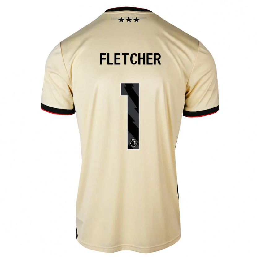 Danxen Kinderen William Fletcher #1 Lemonchiffon Zwart Rood Uitshirt Uittenue 2026/27 T-Shirt