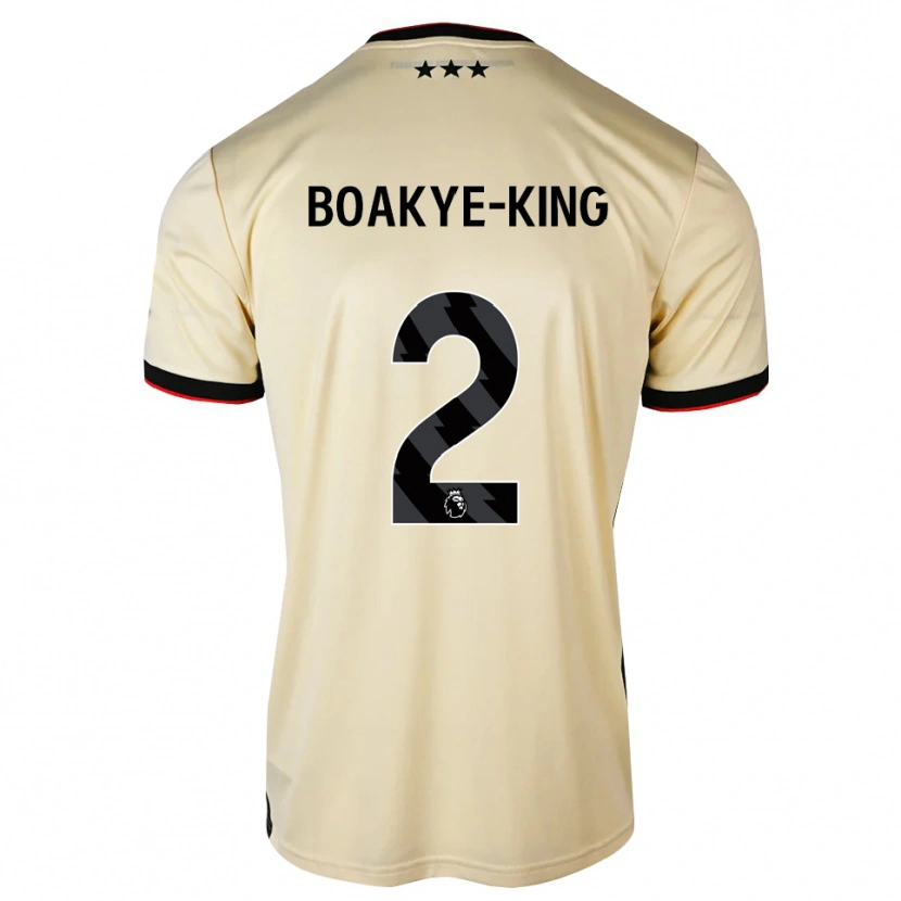 Danxen Kinderen Isaac Boakye-King #2 Lemonchiffon Zwart Rood Uitshirt Uittenue 2026/27 T-Shirt