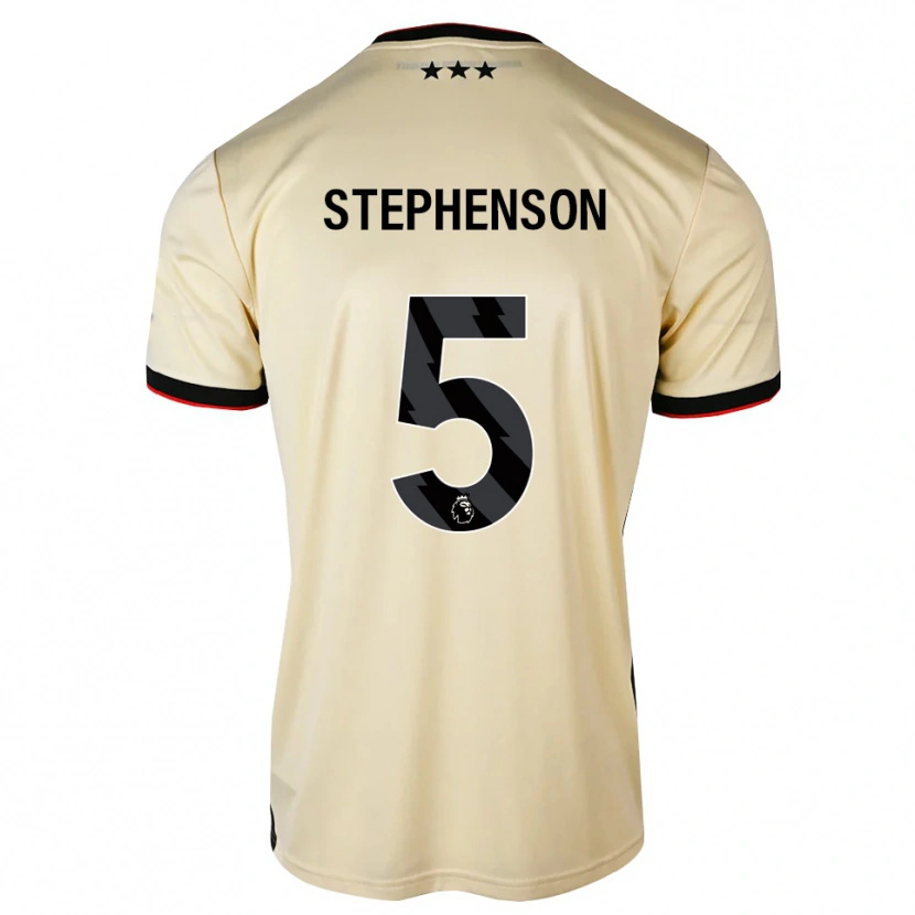 Danxen Kinderen Sean Stephenson #5 Lemonchiffon Zwart Rood Uitshirt Uittenue 2026/27 T-Shirt
