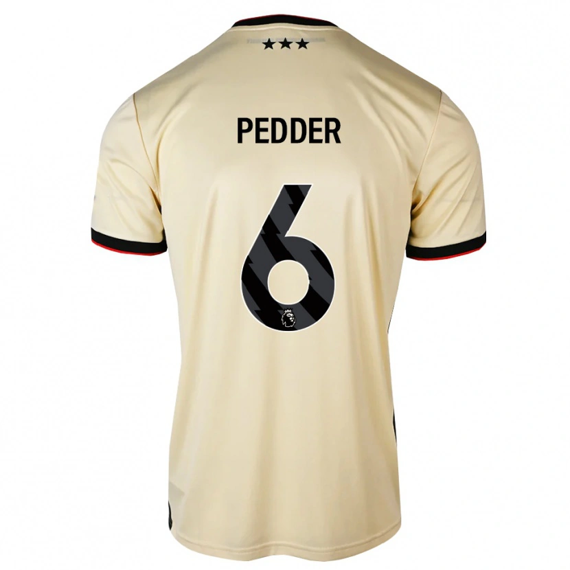 Danxen Kinderen Indiana Pedder #6 Lemonchiffon Zwart Rood Uitshirt Uittenue 2026/27 T-Shirt