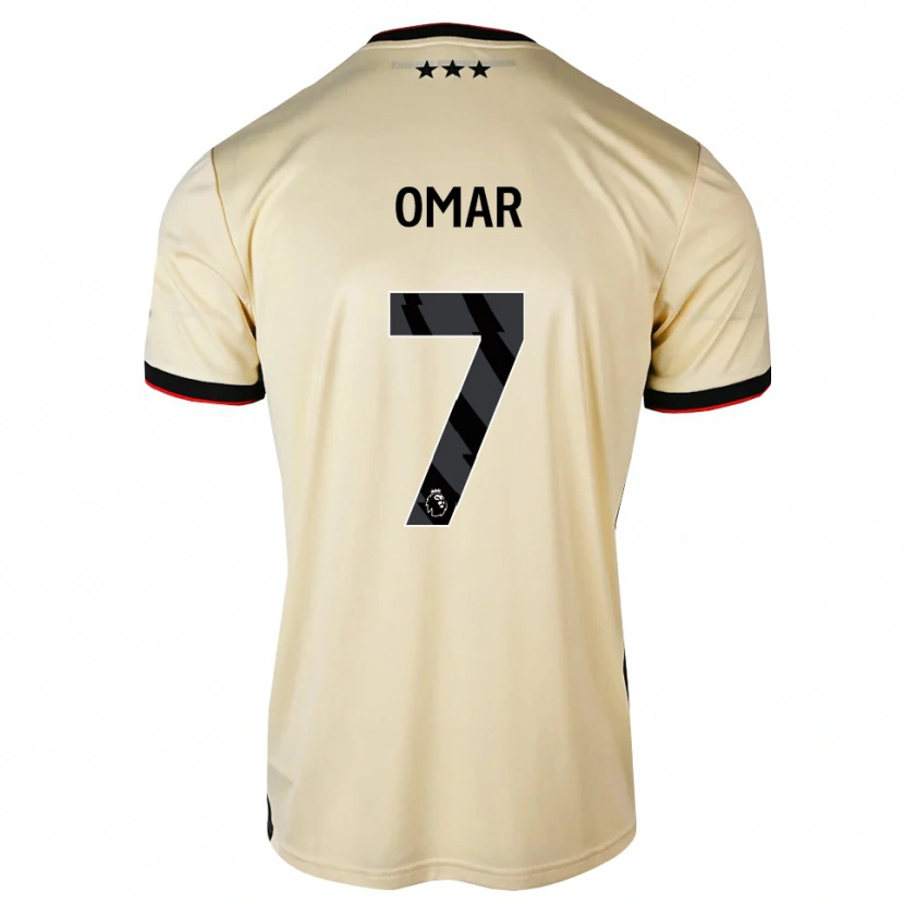 Danxen Kinderen Ahmed Omar #7 Lemonchiffon Zwart Rood Uitshirt Uittenue 2026/27 T-Shirt