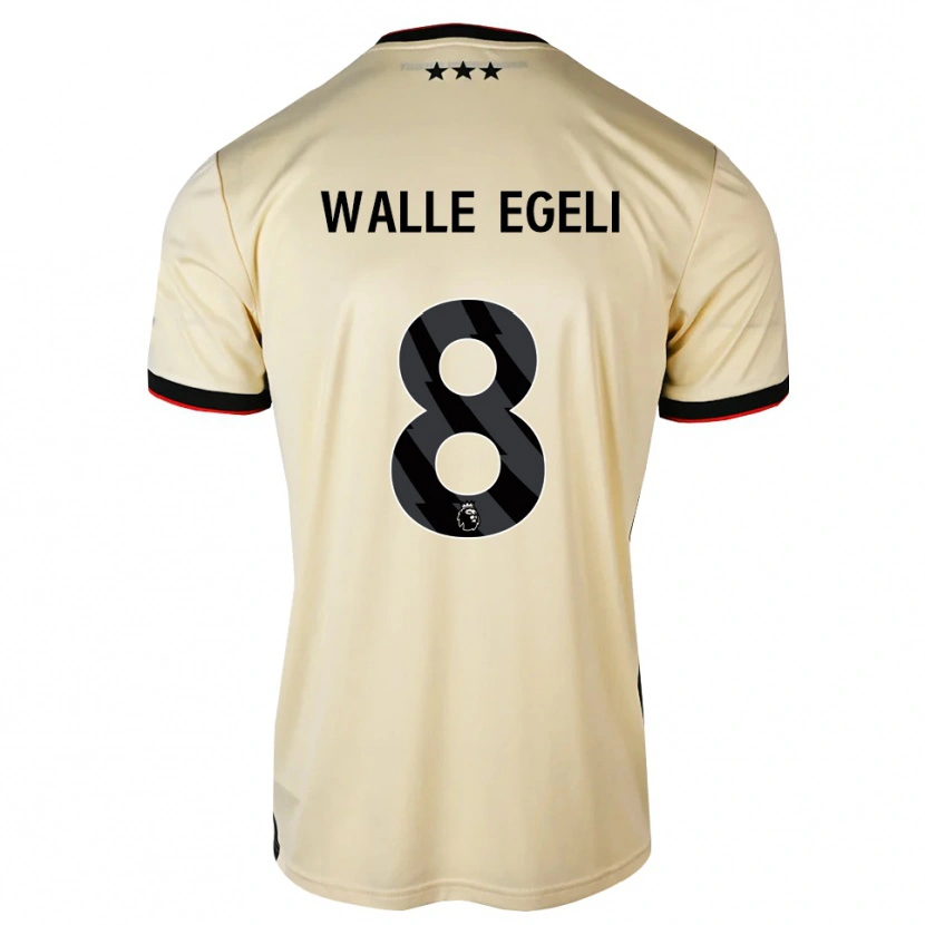 Danxen Kinderen Sindre Walle Egeli #8 Lemonchiffon Zwart Rood Uitshirt Uittenue 2026/27 T-Shirt